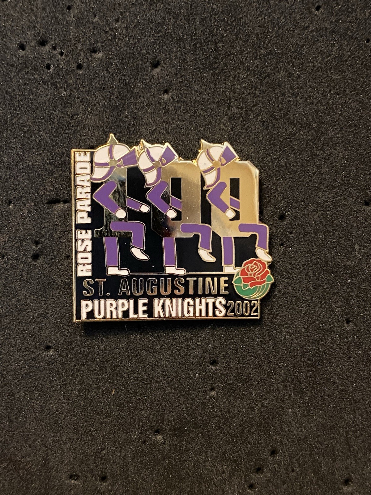 2002 Rose Parade St. Augustine Purple Knights Marching Band Lapel Pin