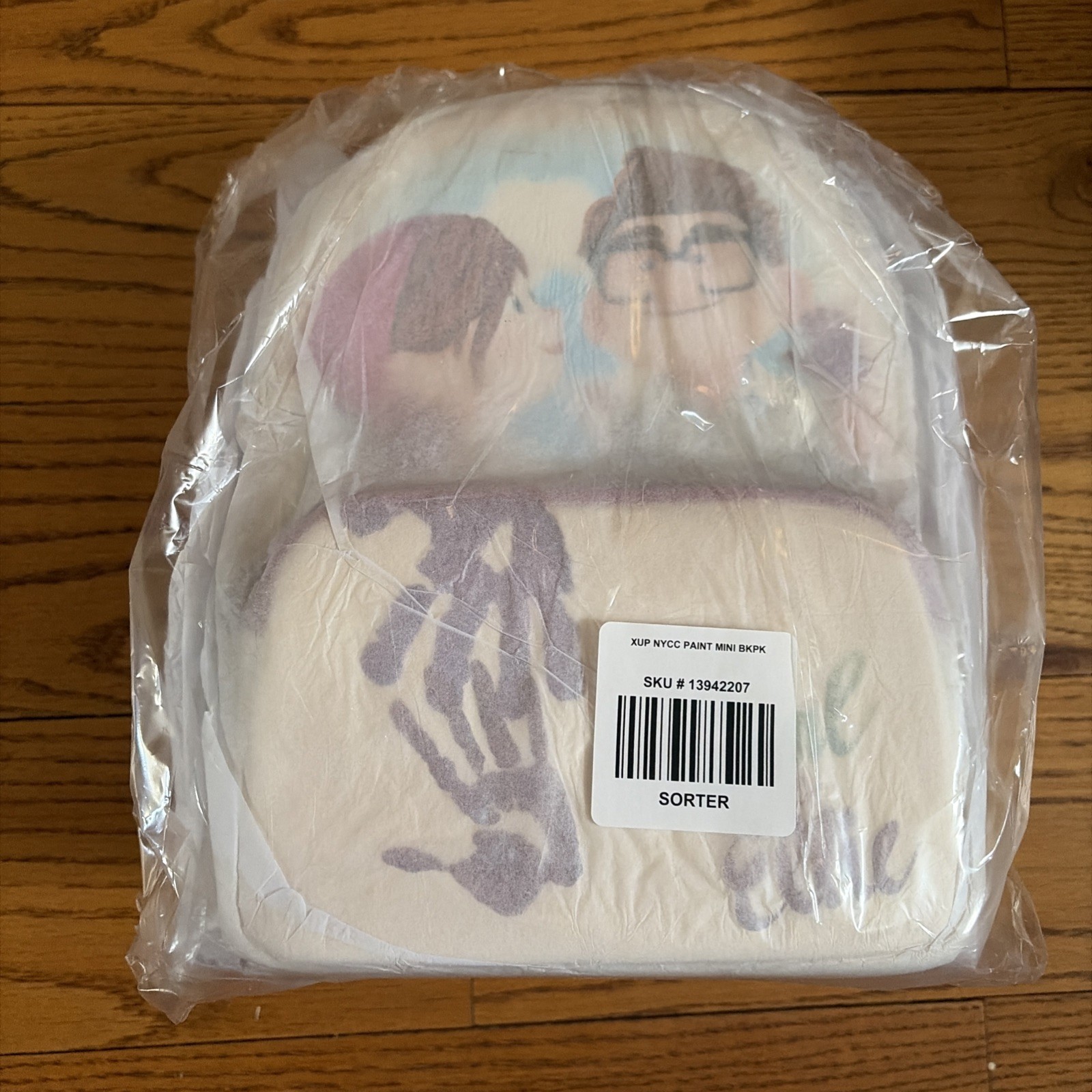 Loungefly Disney Pixar Up Carl & Ellie Handprint Backpack NYCC Exclusive NWT Loungefly Disney Pixar Up Carl & Ellie Handprint Backpack NYCC Exclusive NWT