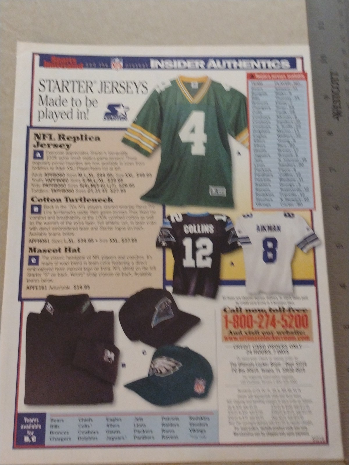 1997-Sports Illustrated and the NFL presents Insider Authentics-Print/AD-Classic