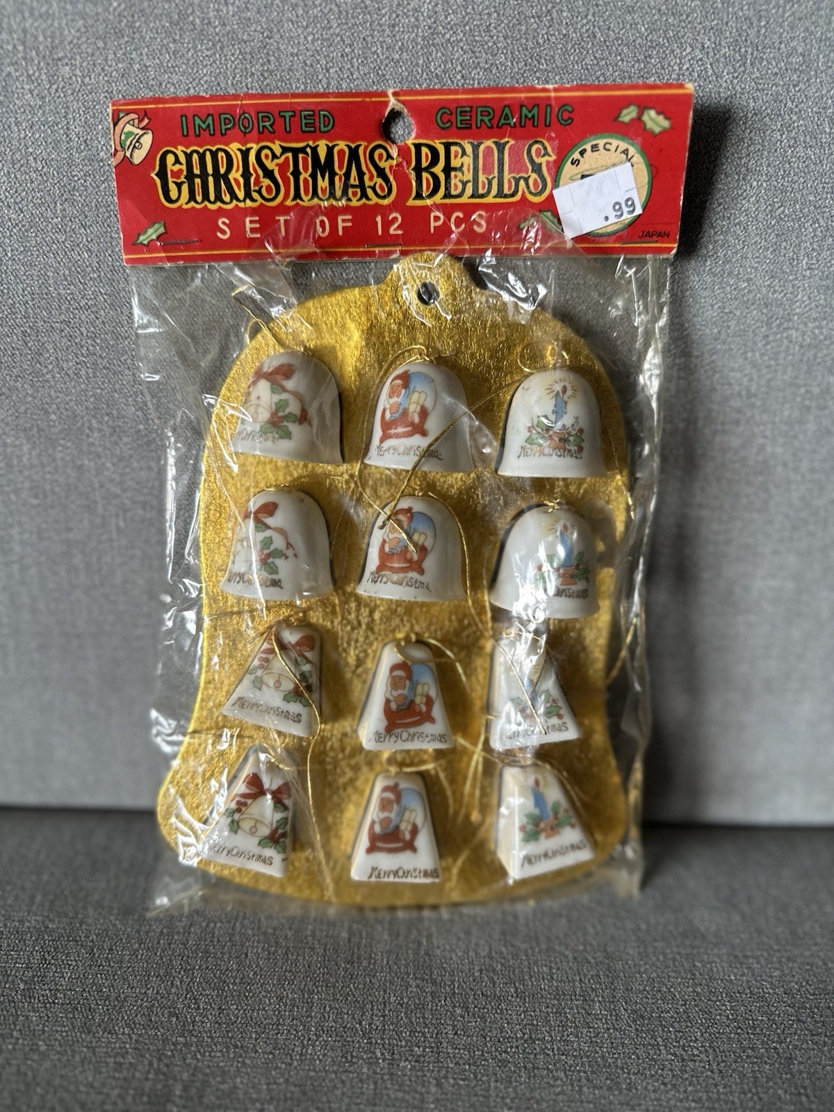 12 Vintage 1950s Christmas Bells 1 12 Vintage 1950s Christmas Bells 1