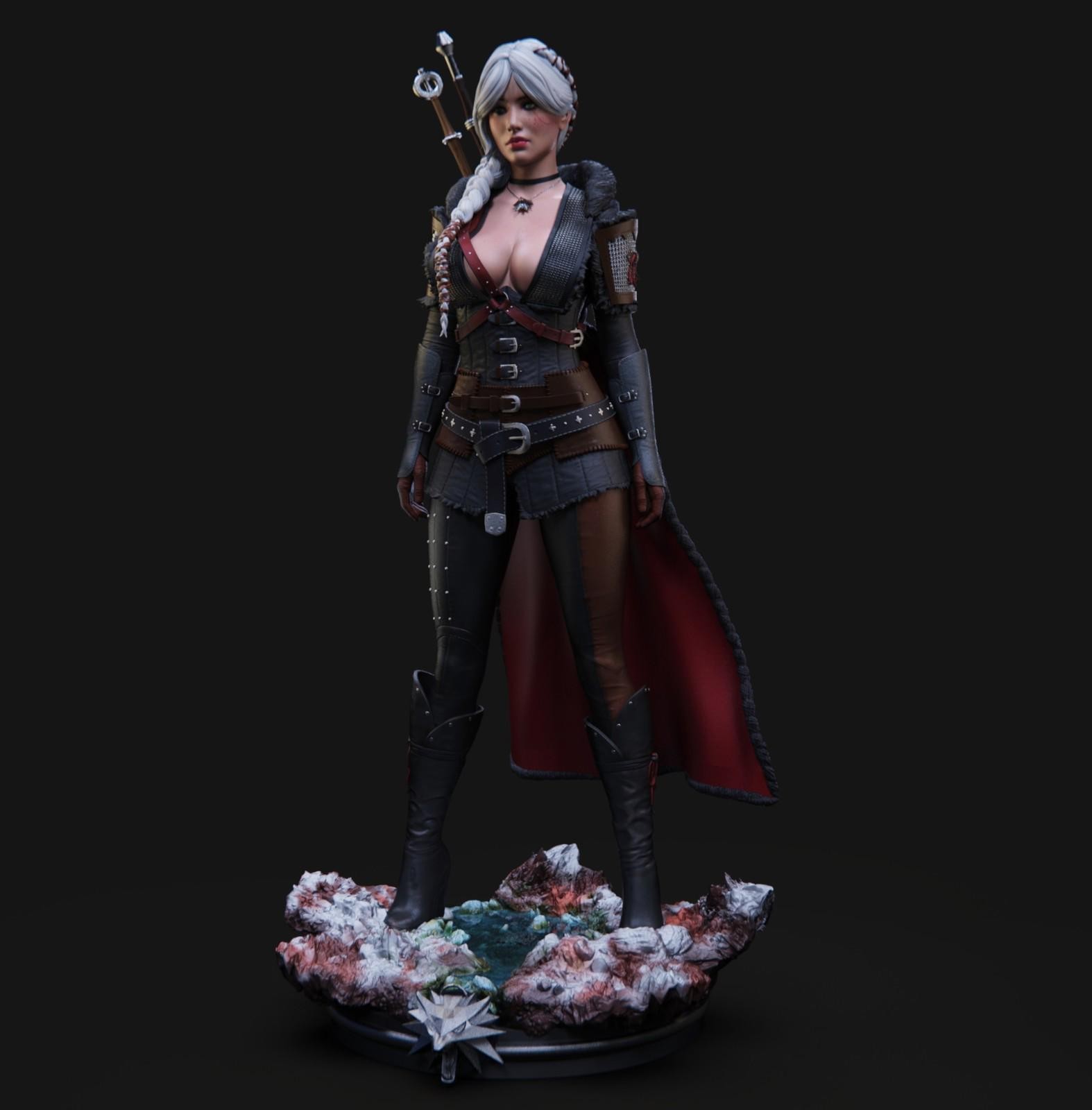 Ciri | The Witcher | UNPAINTED | 1/6 Scale Resin Statue