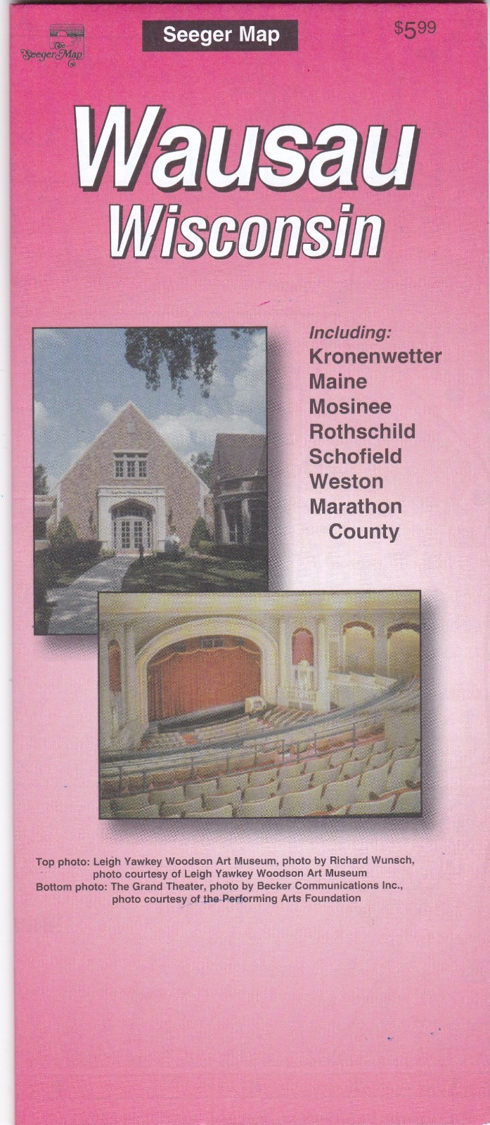 Wausau Wisconsin Paper Folding Road Map Wausau Wisconsin Paper Folding Road Map