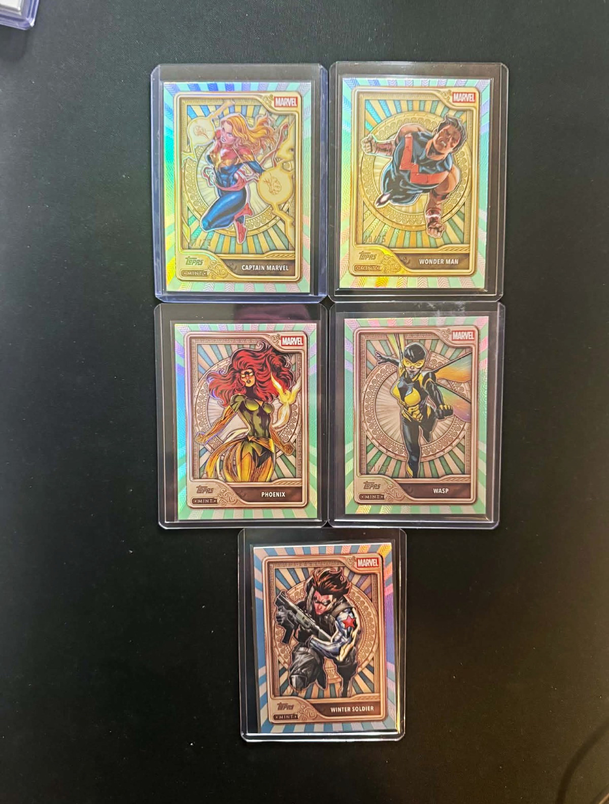 2026 Topps Marvel Mint /75 Four Card Lot And Winter Soldier /100 2026 Topps Marvel Mint /75 Four Card Lot And Winter Soldier /100