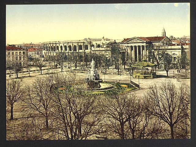 The esplanade N�mes France c1900 OLD PHOTO The esplanade N�mes France c1900 OLD PHOTO