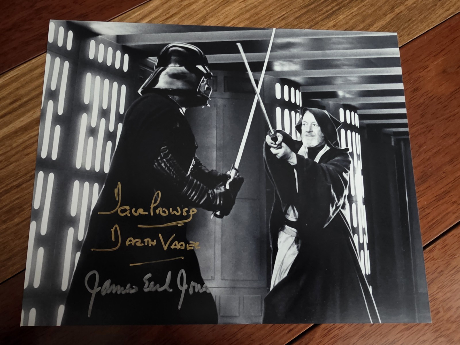 STAR WARS DAVE PROWSE JAMES EARL JONES SIGNED 8X10 PHOTO 