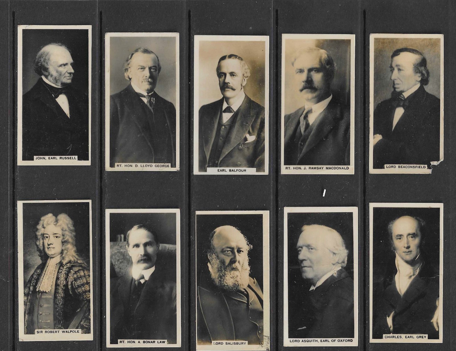Carreras 1928 BRITISH PRIME MINISTERS set cigarette cards (bpm2) Carreras 1928 BRITISH PRIME MINISTERS set cigarette cards (bpm2)