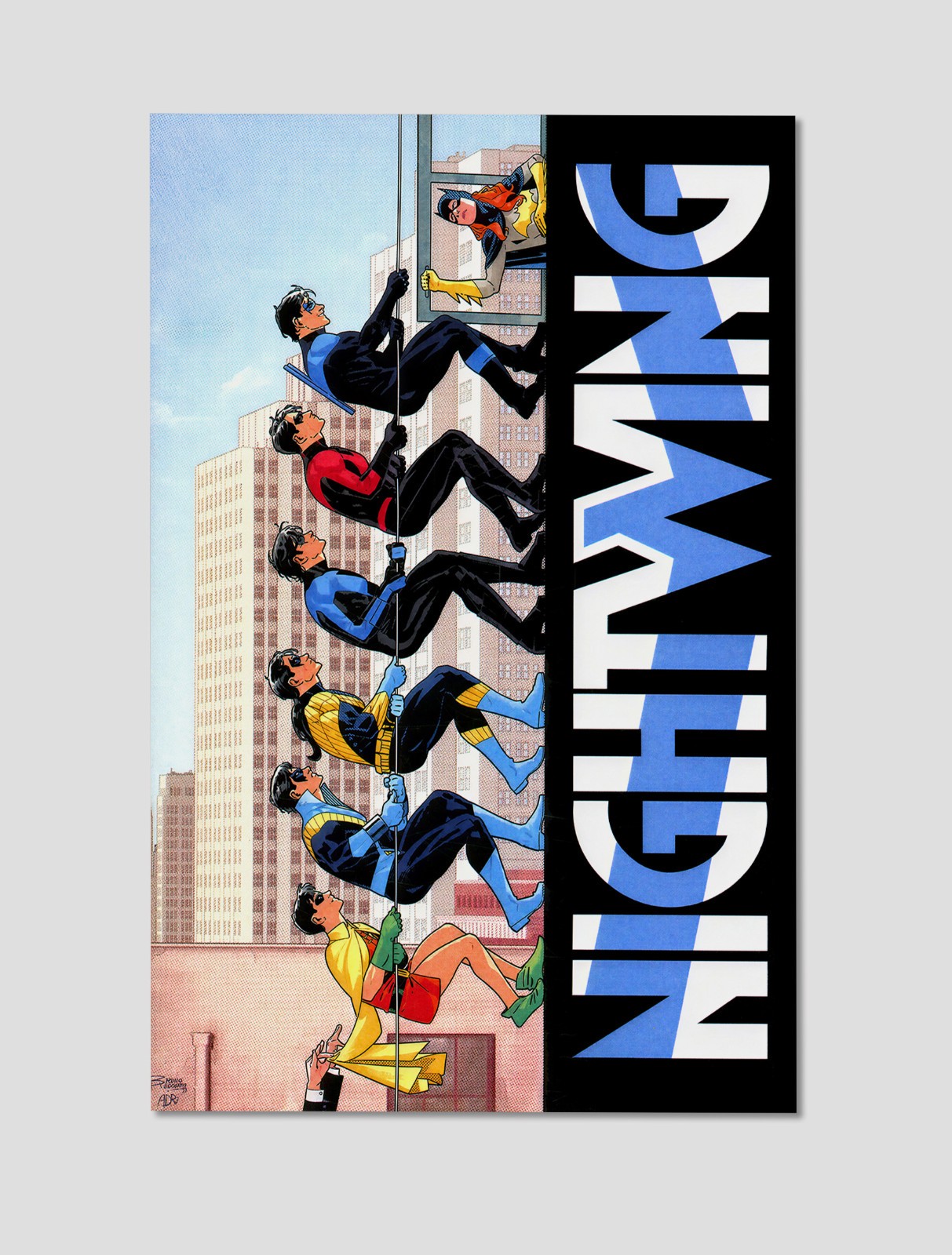 Nightwing #79 Nightwing Bat-Family Rooftop Giclee Print Poster 11x17 DC WallArt