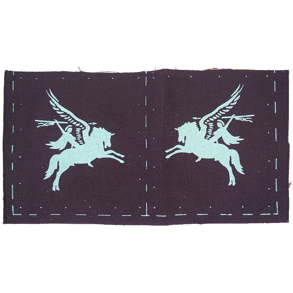WW2 original British Airborne, Pegasus Patches, An Unissued pair uncut WW2 original British Airborne, Pegasus Patches, An Unissued pair uncut