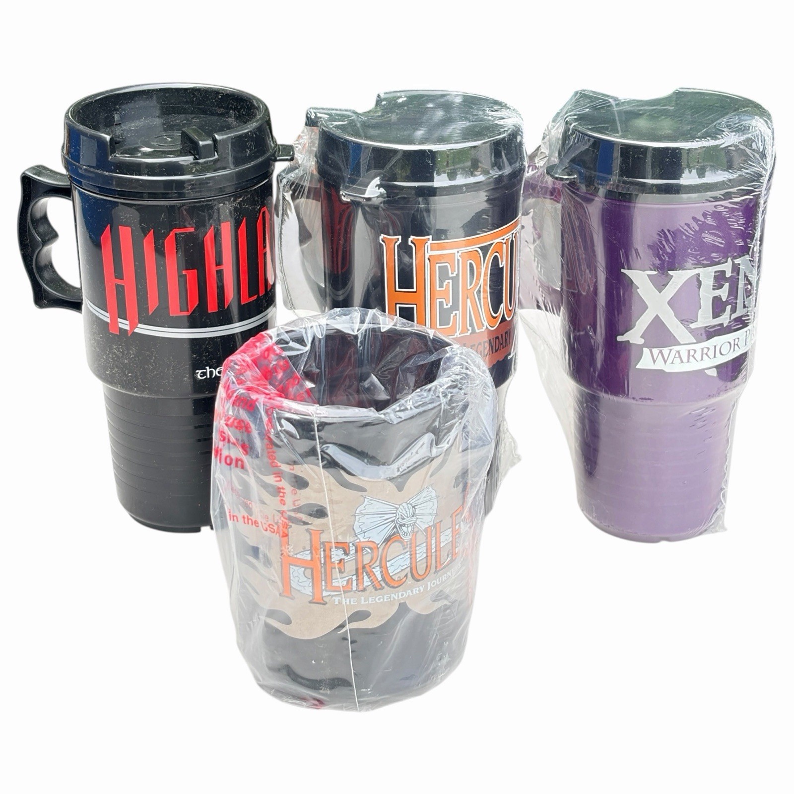 Vintage Hercules - Xena - Highlander TV Series Promo Mugs Lot Coffee Automug