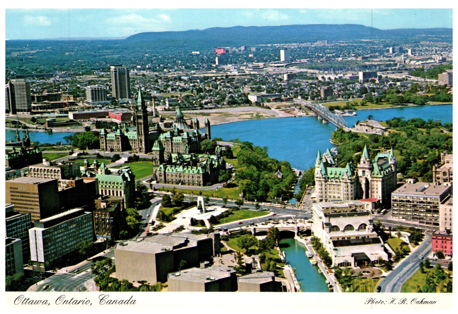 Ottawa, Ontario, Canada #O.C. #7 Aerial view of Ottawa, Canada's Capital City Ottawa, Ontario, Canada #O.C. #7 Aerial view of Ottawa, Canada's Capital City
