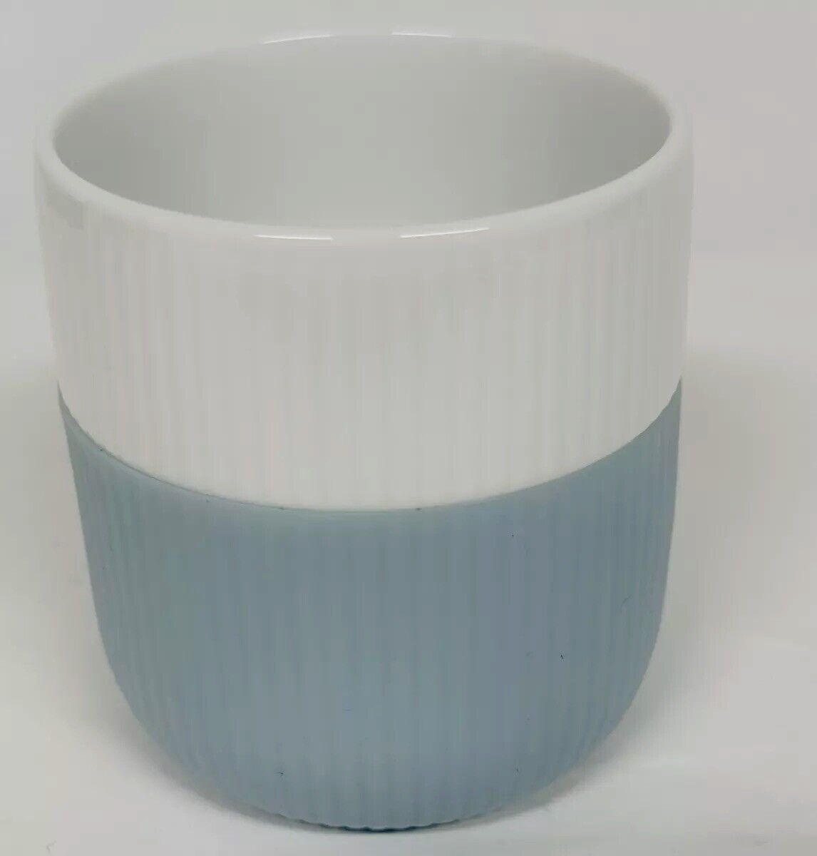 Royal Copenhagen White Fluted Contrast Mug No.495 Light Blue