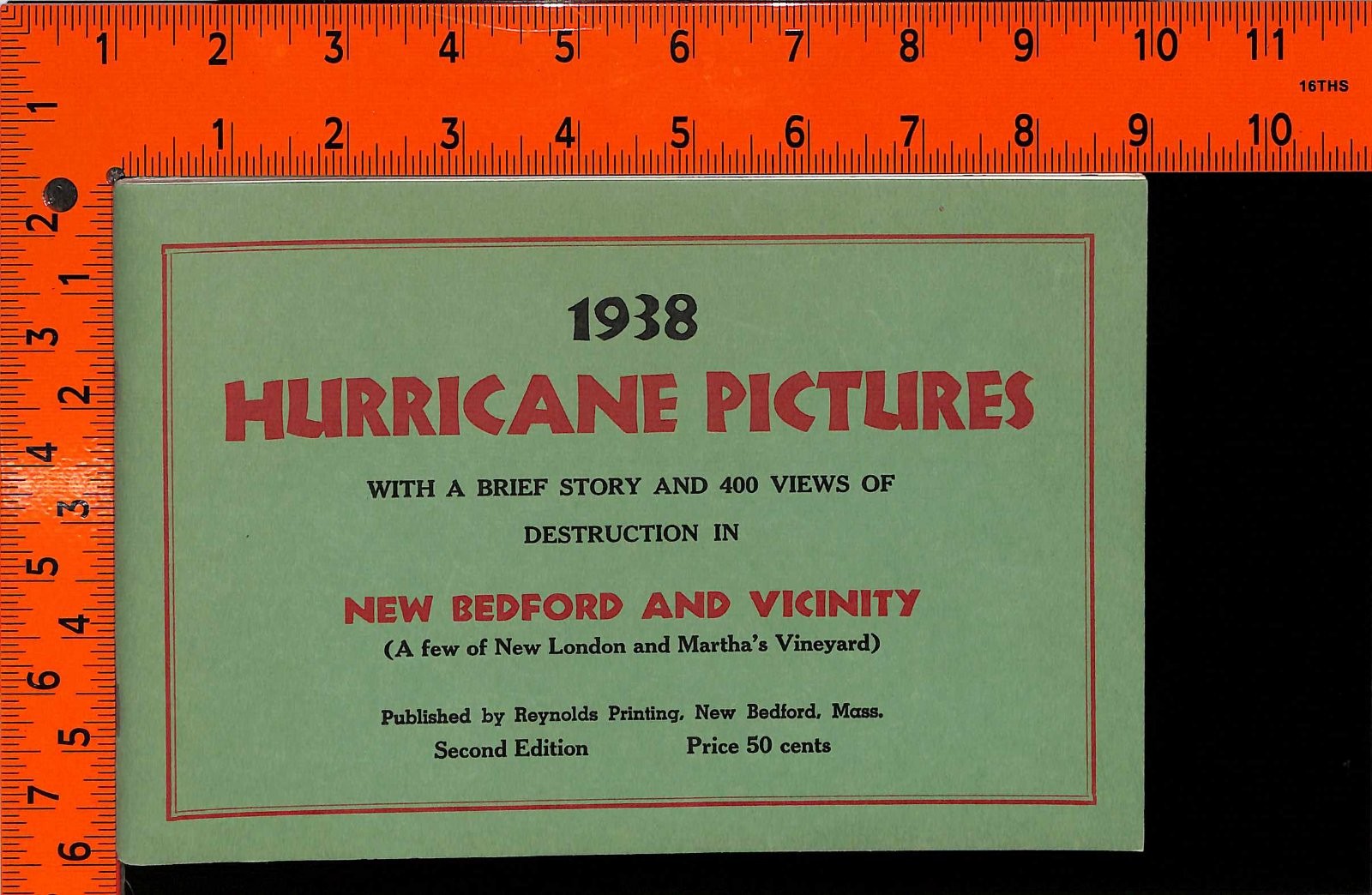 Booklet Reynolds Printing New Bedford Massachusetts Hurricane Pictures