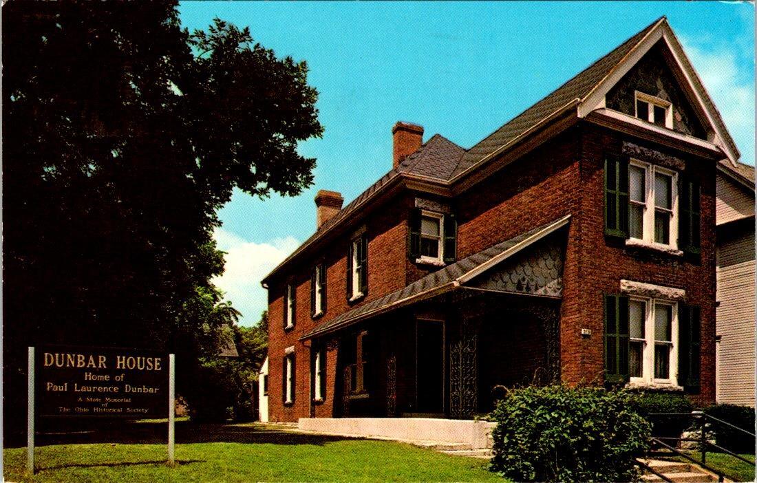 Dayton, OH Ohio  PAUL LAWRENCE DUNBAR HOME Black Poet & Author 1978 Postcard