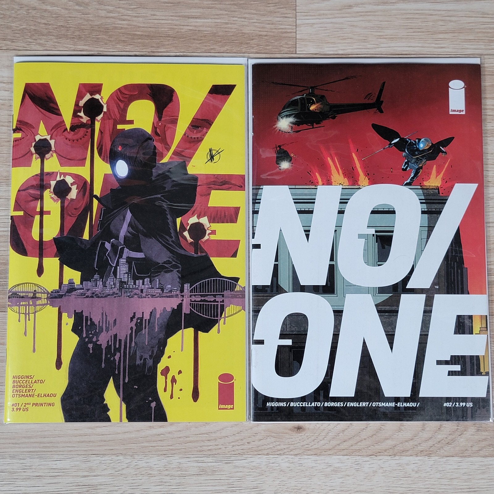 No One #1-2 2nd Print Kyle Higgins Image Comics 2023 Lot of 2 Variants No One #1-2 2nd Print Kyle Higgins Image Comics 2023 Lot of 2 Variants