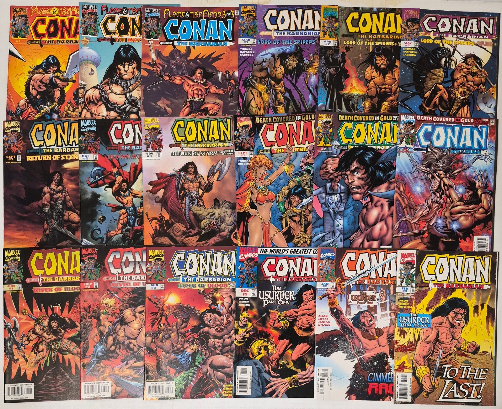 Conan The Barbarian Lot ☆18 #1-3* 6 Storylines NM- VF 2000 Roy Thomas High Grade Conan The Barbarian Lot ☆18 #1-3* 6 Storylines NM- VF 2000 Roy Thomas High Grade