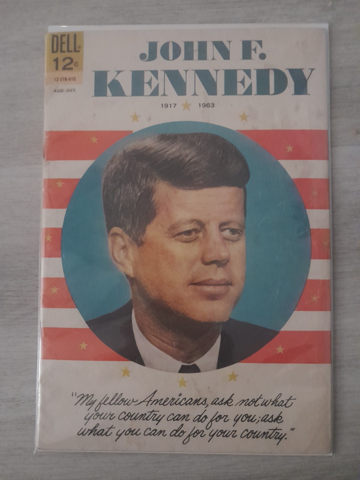 1964 Dell Comics John F. Kennedy #12-378-410 1st Printing