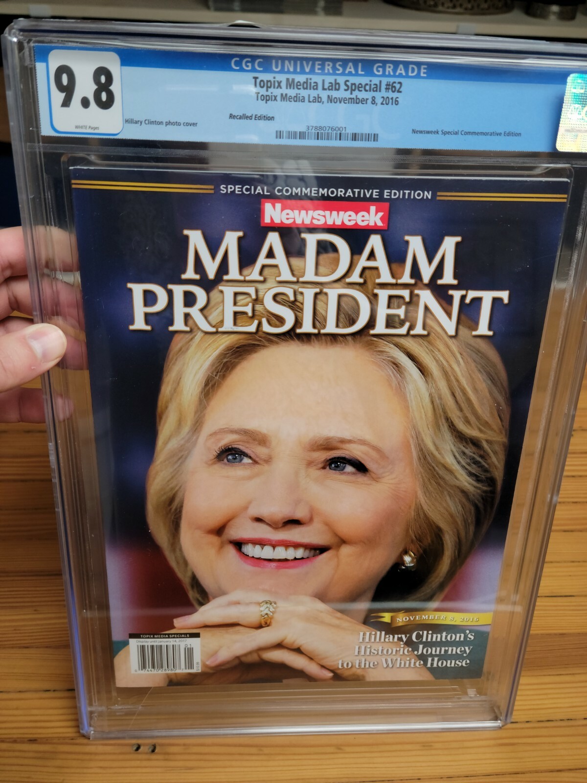 Hillary Clinton Madam President Newsweek Error Recalled CGC 9.8 RARE high grade