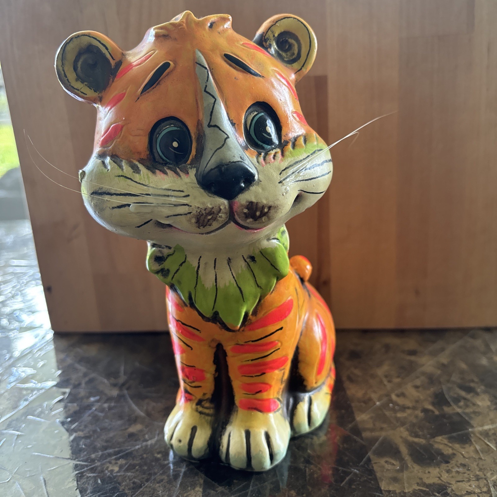 Vintage Retro Tiger piggy bank Fine Quality Lego Made In Japan Figurine 8” Vintage Retro Tiger piggy bank Fine Quality Lego Made In Japan Figurine 8”