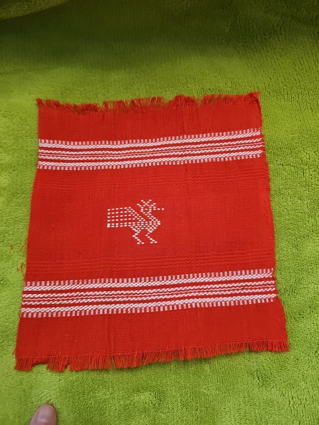 6 Rare Handloomed Cross Stitched Guatamalan Napkins Servietas Fringe Ends 8165 6 Rare Handloomed Cross Stitched Guatamalan Napkins Servietas Fringe Ends 8165