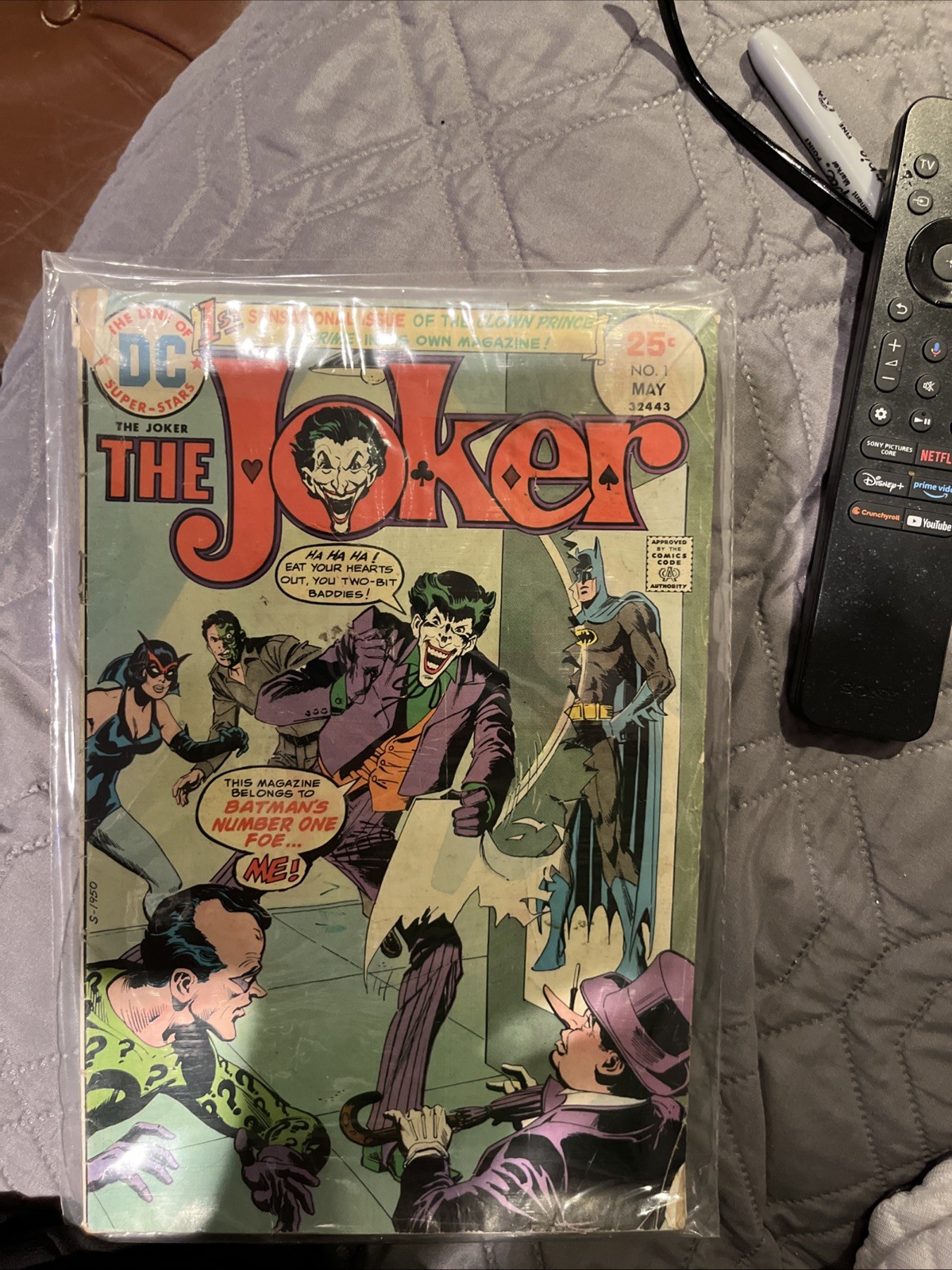 DC Comics 1975 1st Issue The Joker Bagged And Boarded As His DC Comics 1975 1st Issue The Joker Bagged And Boarded As His