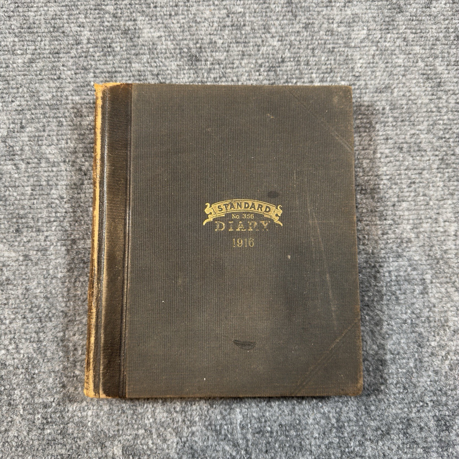 Antique The Standard Diary No. 356 1916 Vintage Journal Banker? Daily Entries