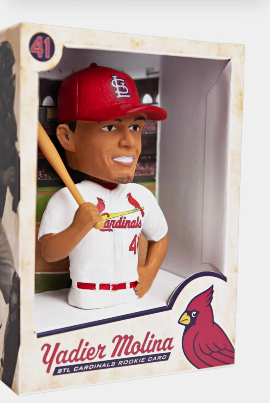 Yadier Molina Cardinals Rookie Bobblehead Resin #41 Bobblecard