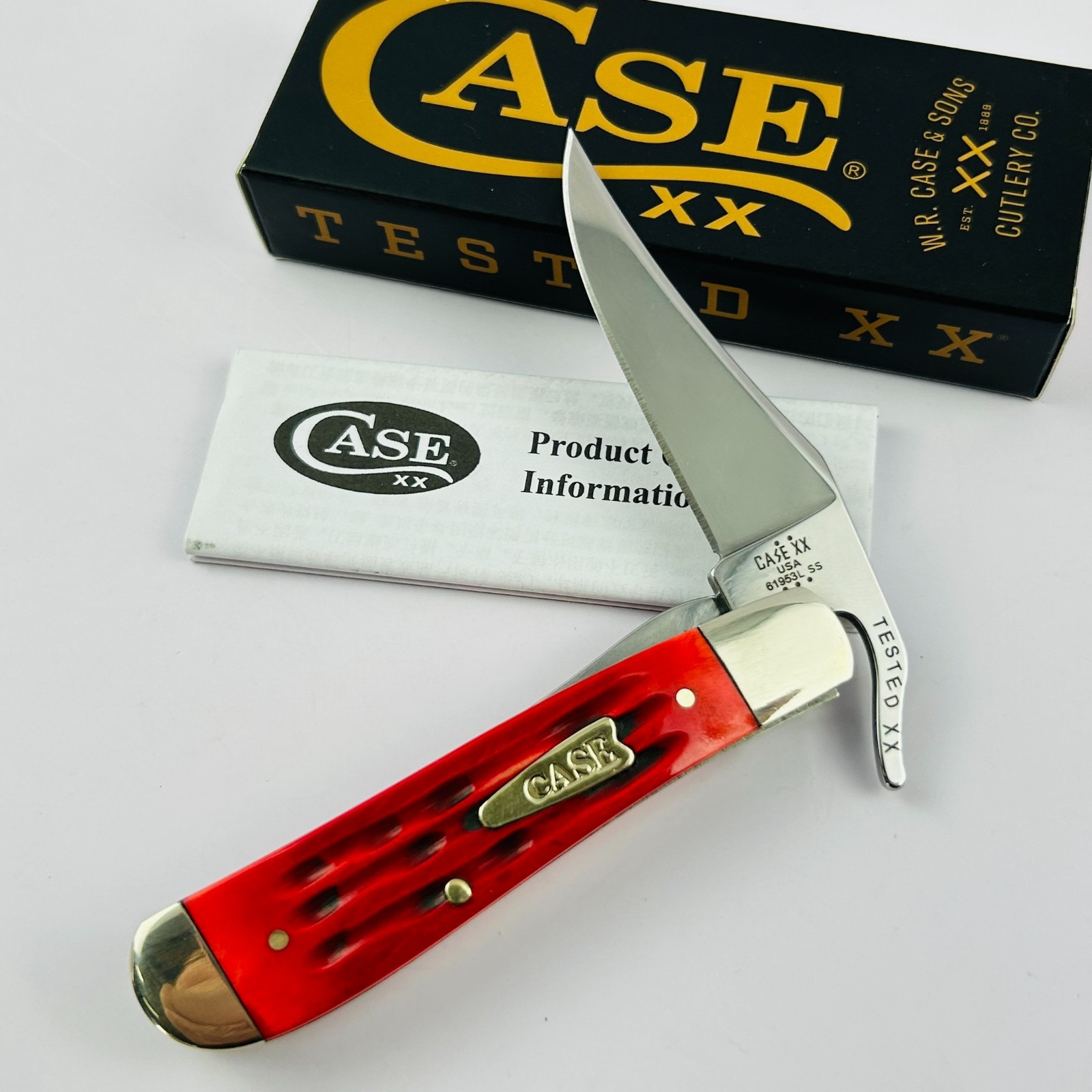 Case xx RussLock Indian Paint Brush Bone Stainless Steel Pocket Knife 42323 Case xx RussLock Indian Paint Brush Bone Stainless Steel Pocket Knife 42323