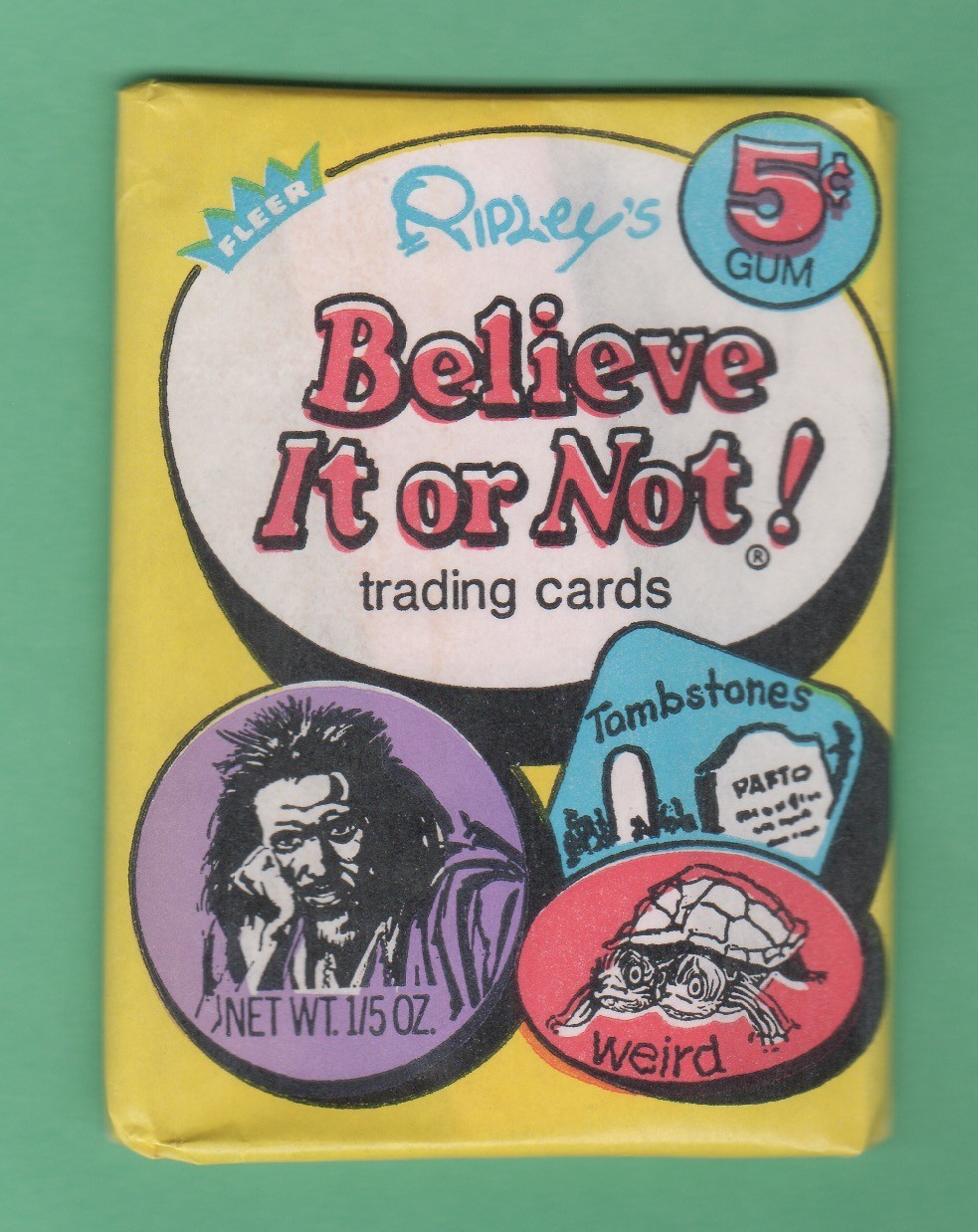 1970 Fleer RIPLEY'S BELIEVE IT OR NOT Unopened Pack Nrmnt+ 1970 Fleer RIPLEY'S BELIEVE IT OR NOT Unopened Pack Nrmnt+