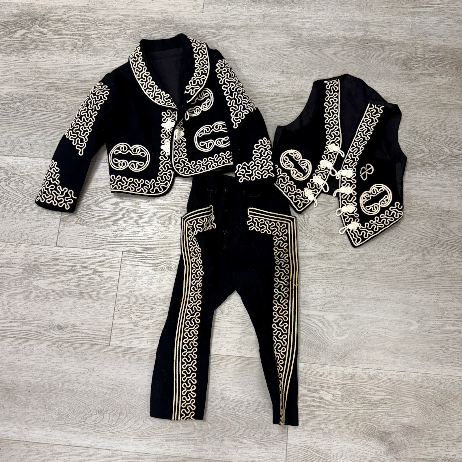 Vintage 1930-1940s Child’s Mexican Charro 3 Piece Suit