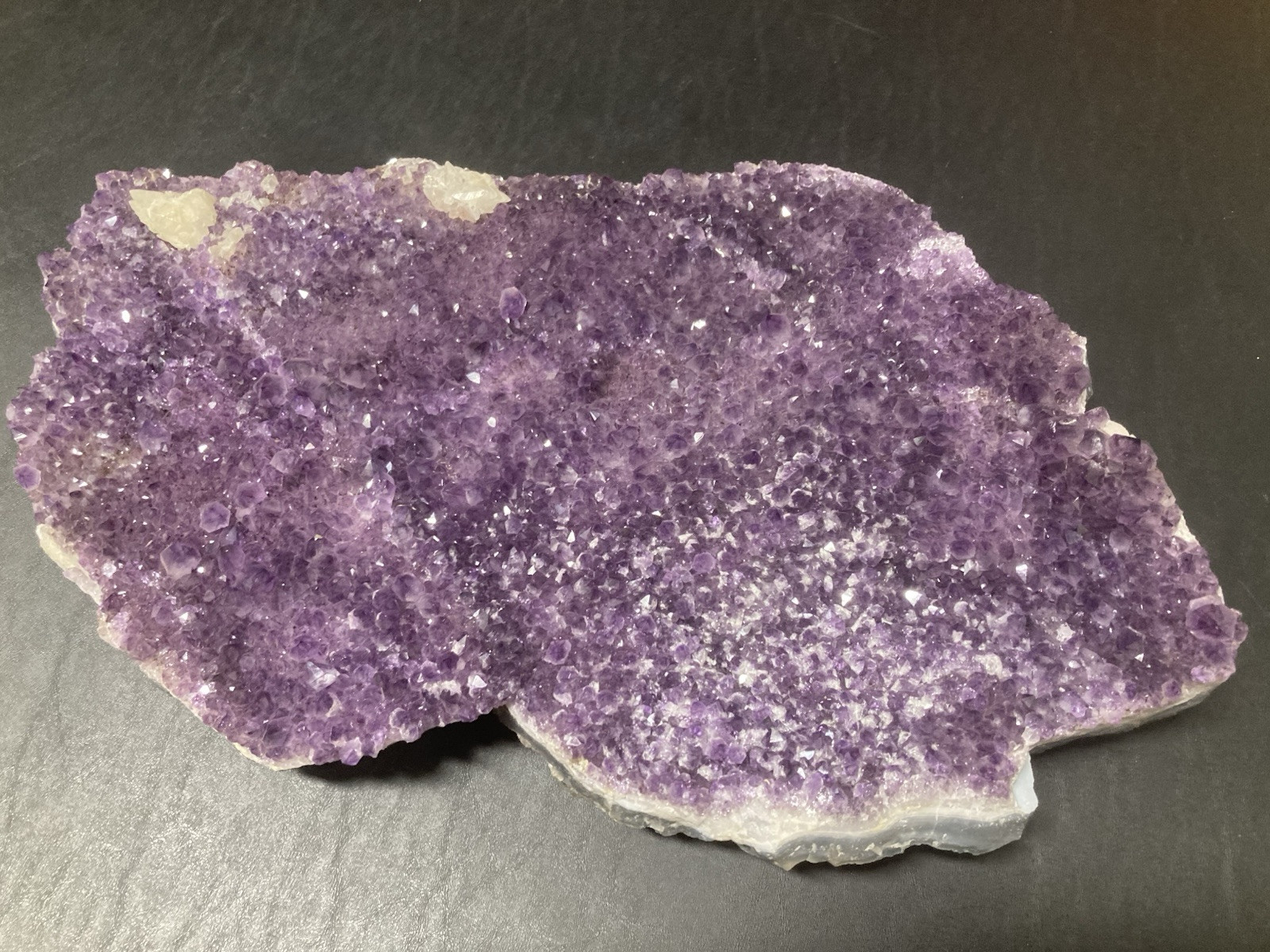 Beautiful  Large Amethyst Crystal Cluster Slab Or Plate 21 LB