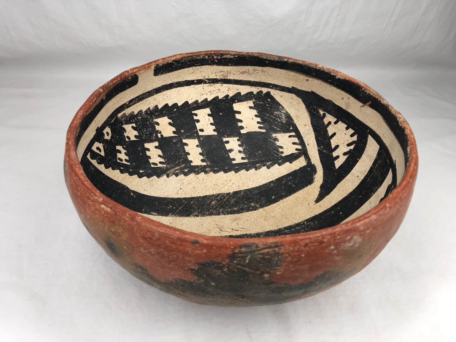 PREHISTORIC SALADO PLOYCHROME POTTERY BOWL 9\