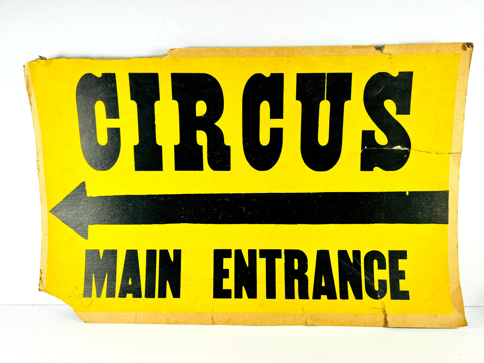 RARE Entrance Sign Arrow circus carnival bette leonard RARE Entrance Sign Arrow circus carnival bette leonard