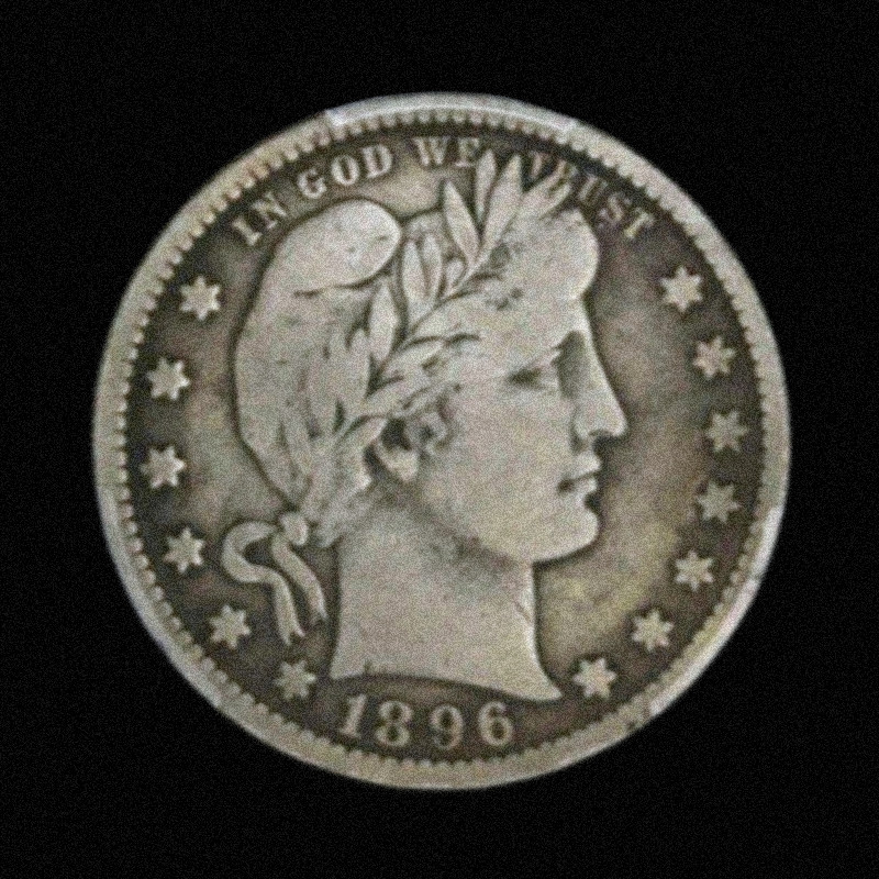 1896-S Barber Liberty Head Quarter As shown in the figure - Very Fine Condition