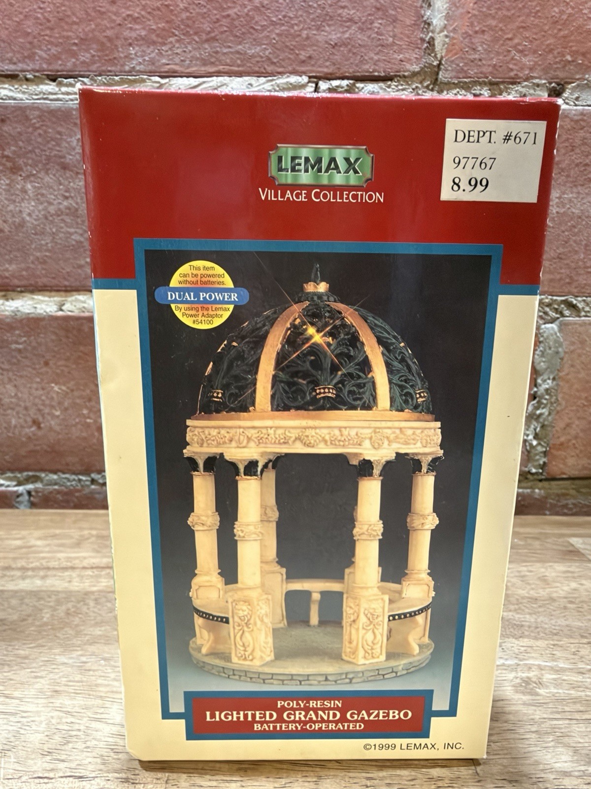 Vintage 1999 Lemax Lighted Grand Gazebo Village Collection NEW IN BOX