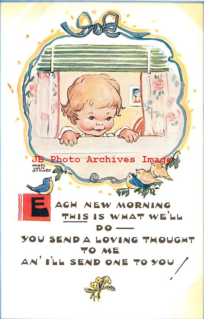 Mabel Lucie Attwell, Valentine No 5362, Each New Morning This is What We'll Do