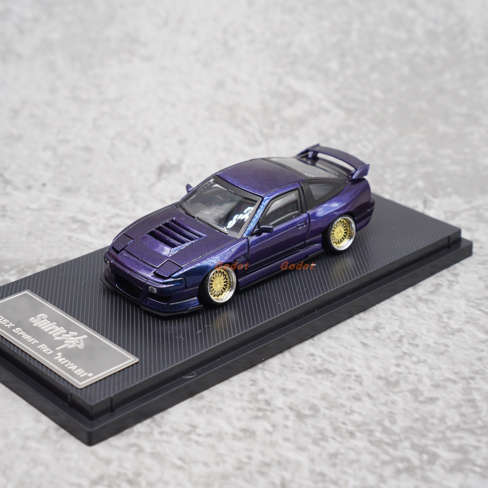 1:64 180SX Chameleon Paint Custom Alloy Diecast – Collectible Model