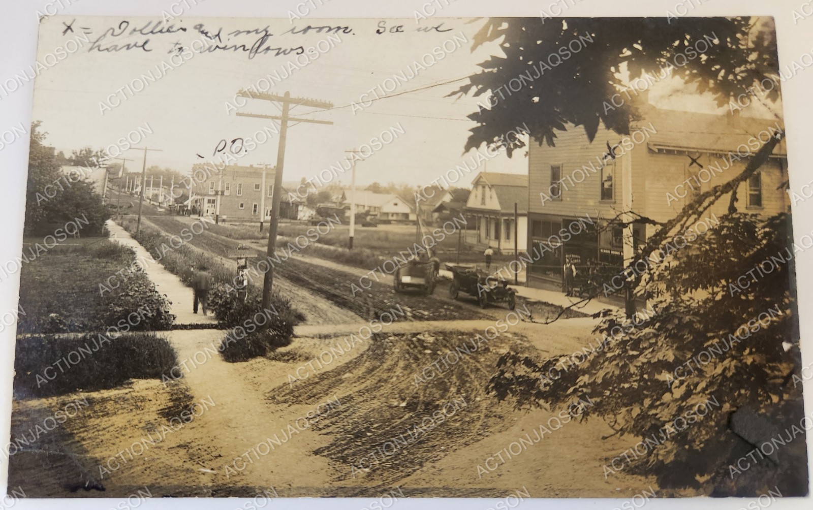 RPPC Eugene Oregon View Store Buildings Street Early 1900s Corvallis Dexter Sign RPPC Eugene Oregon View Store Buildings Street Early 1900s Corvallis Dexter Sign