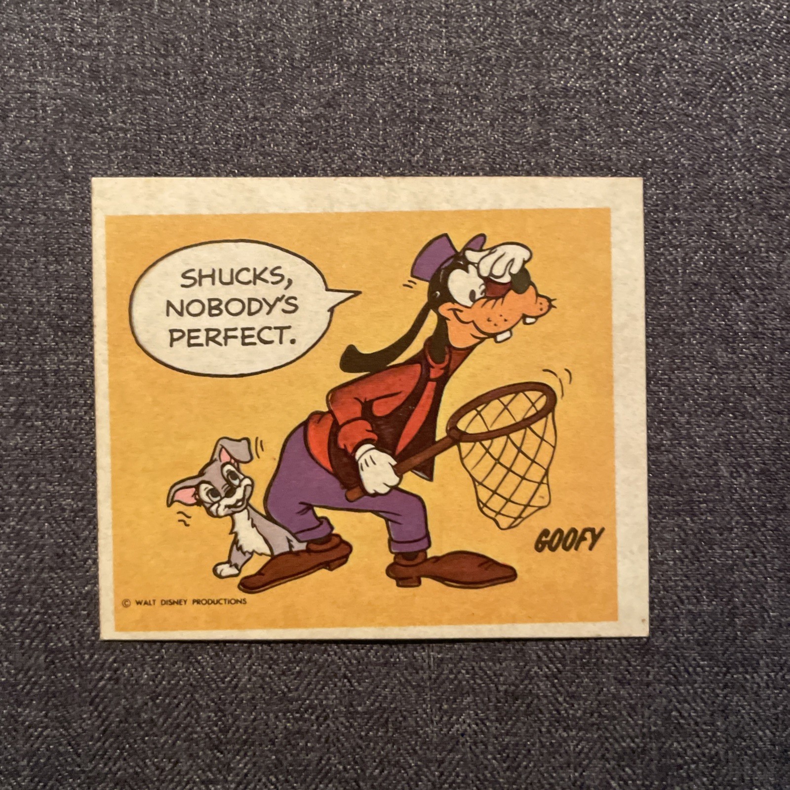 1974 Wonder Bread Disney Sticker Goofy
