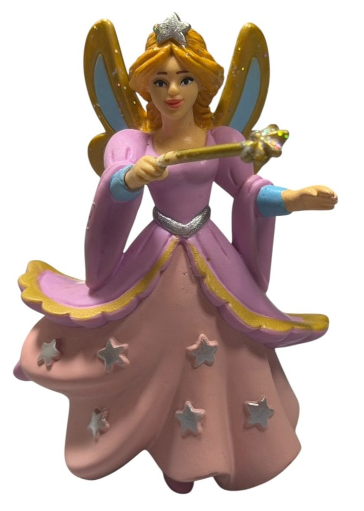 Papo 2017 Fairy Princess Figurine Pink Dress Gold Wings Wand Enchanted World Papo 2017 Fairy Princess Figurine Pink Dress Gold Wings Wand Enchanted World