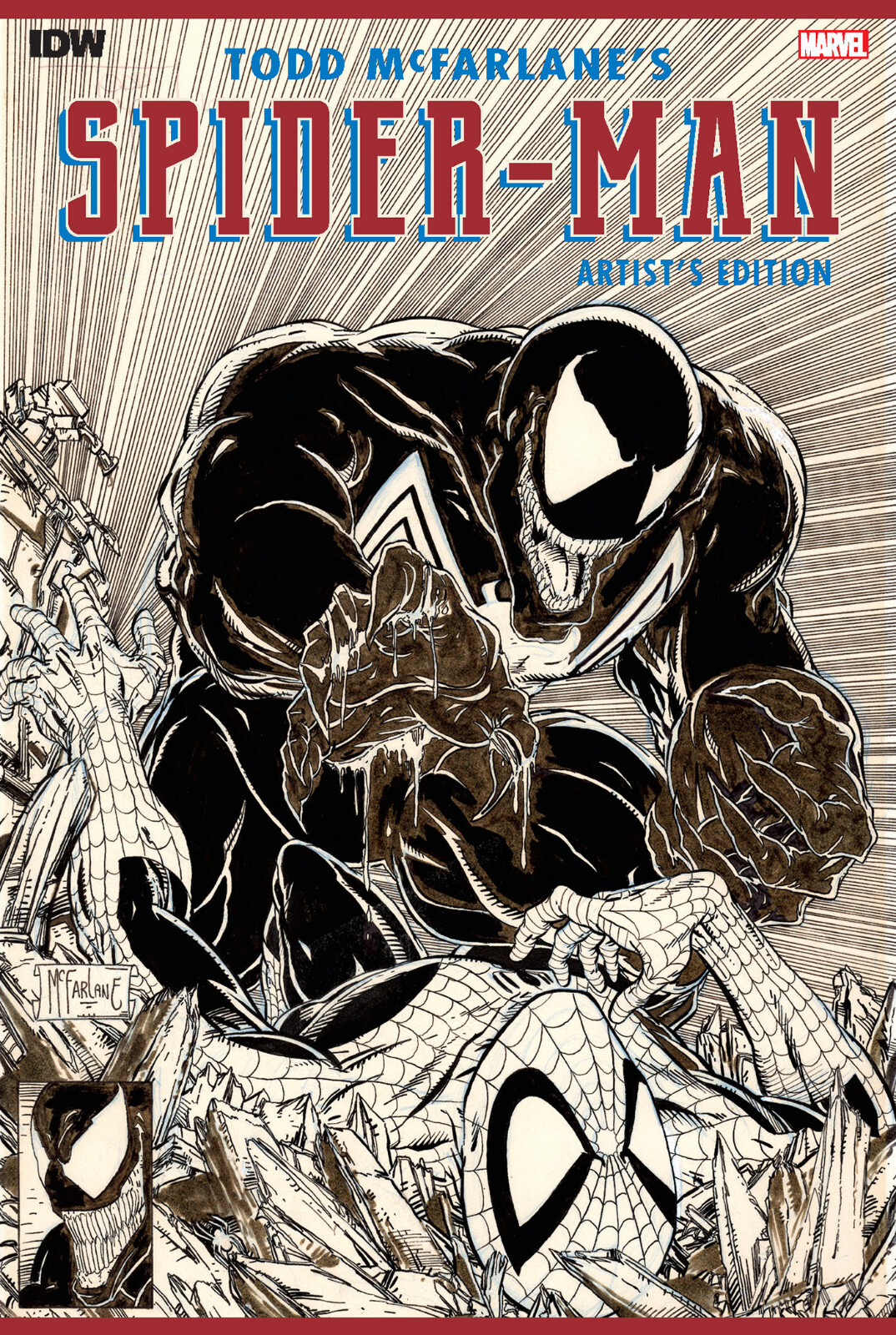 TODD MCFARLANE\'S SPIDERMAN: ARTIST\'S EDITION OVERSIZED HARDCOVER ~ IDW
