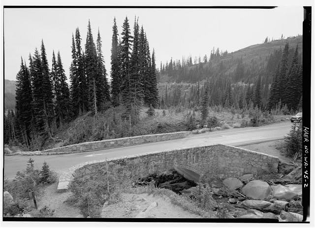 Paradise River Fourth Crossing Bridge Southwest View 1900s Mountain Road