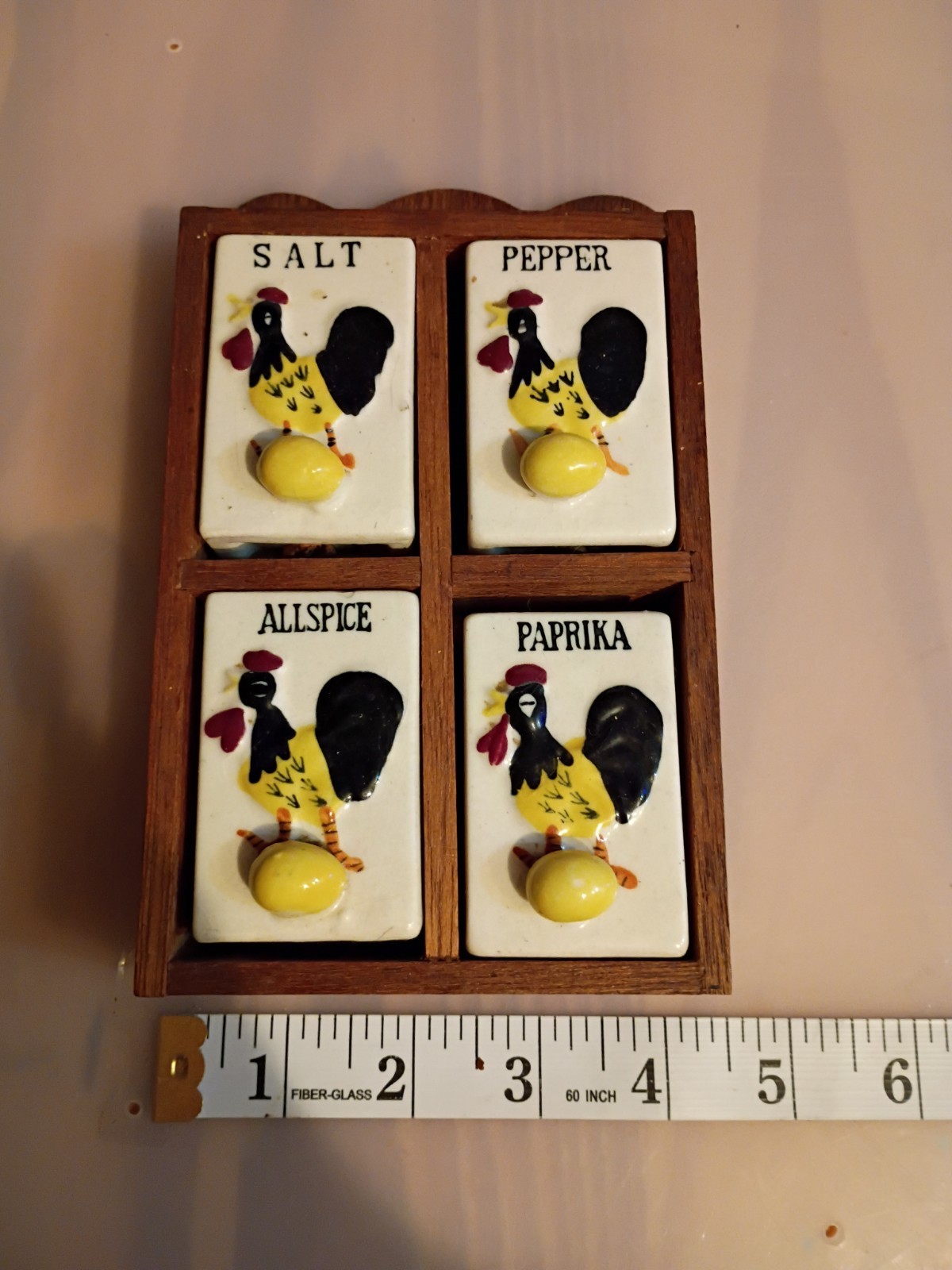 Vintage Thames Rooster Spice Rack (Japan) 1950 Kitchen Decor Wall Mount Vintage Thames Rooster Spice Rack (Japan) 1950 Kitchen Decor Wall Mount