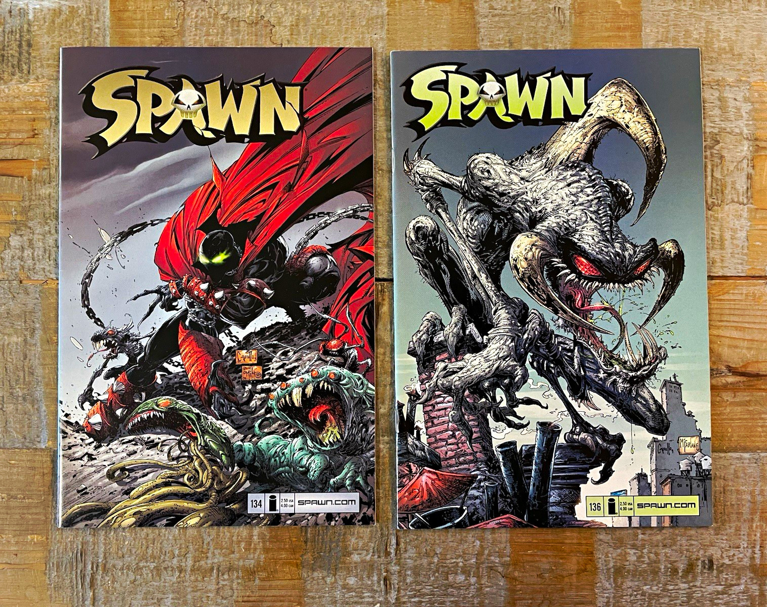 Spawn Comic Lot (x2) Issues #134 & #136 NM **See Pics**