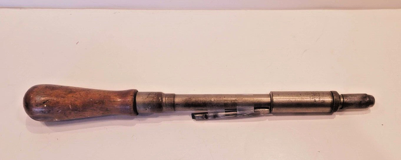 YANKEE E NORTH BROTHERS # 81 RACHETING PHILLIPS SCREWDRIVER WITH BIT FOR REPAIR