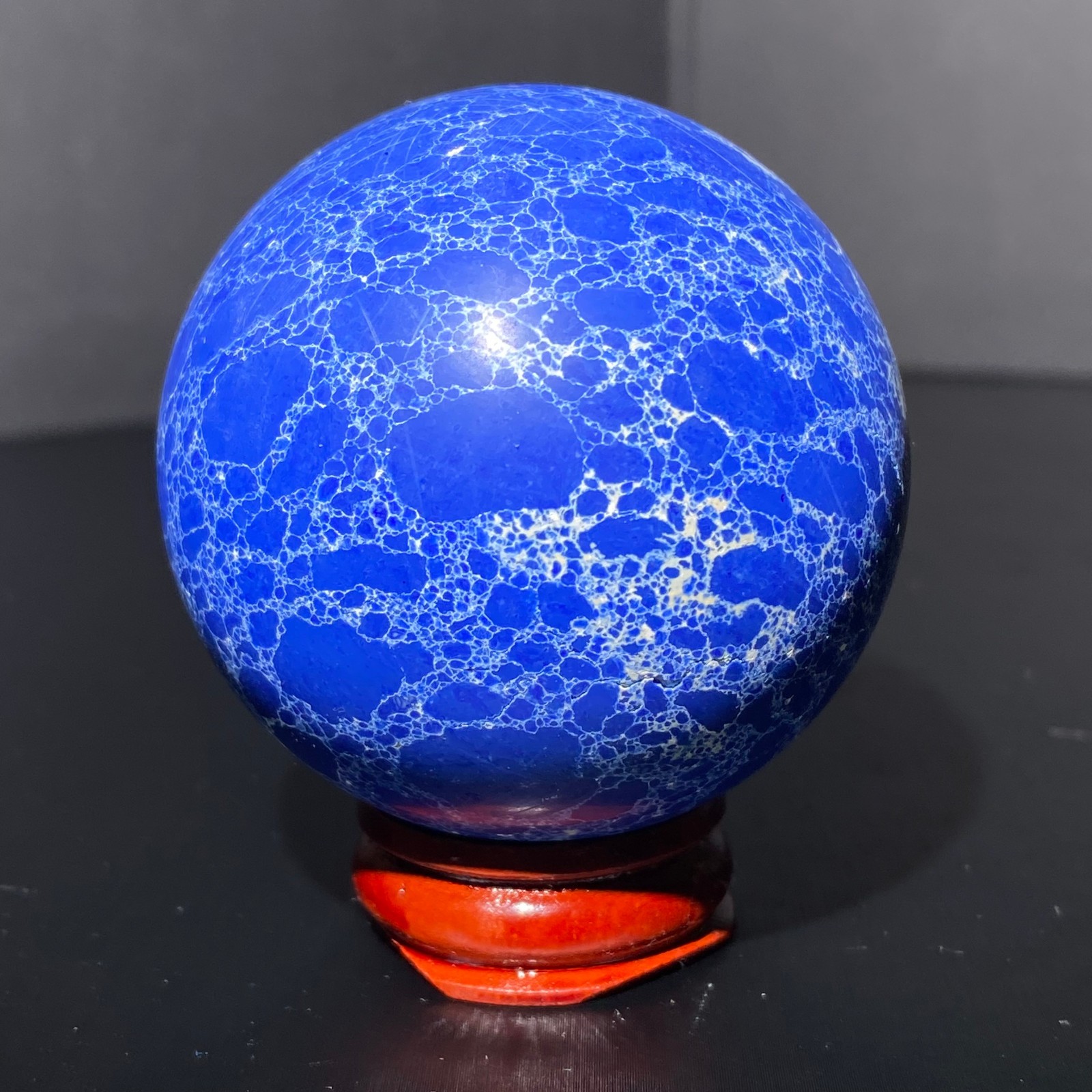226G Rare Blue limestone Crystal ball polished ball mineral sample+Stand 226G Rare Blue limestone Crystal ball polished ball mineral sample+Stand