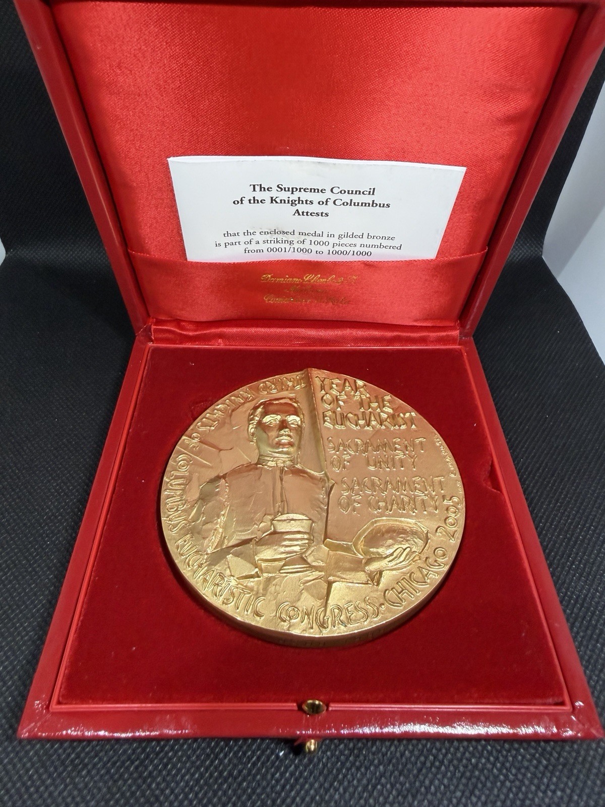 Knights of Columbus 2005 Supreme Council Meeting Chicago Medal #0300/1000