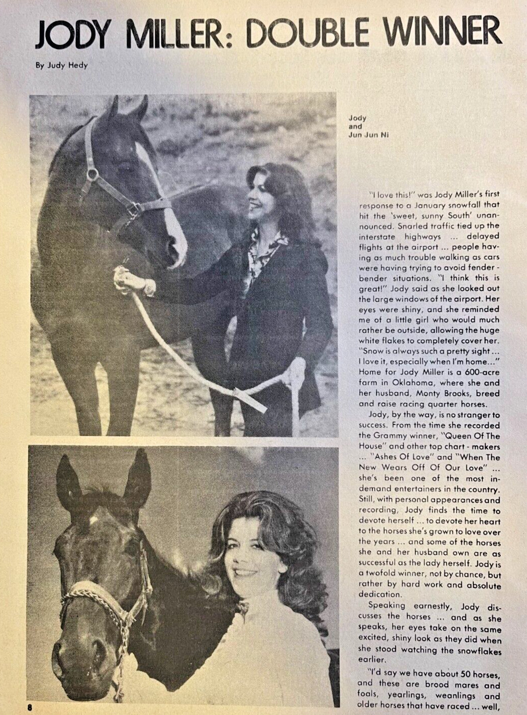 1978 Country Singer Jody Miller