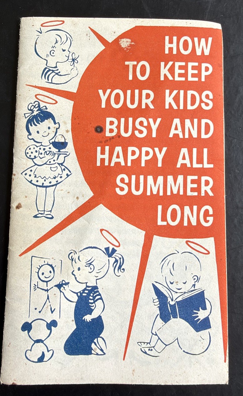 Vintage 1961 Curtiss Candy Co How to Keep Kids Busy Happy All Summer Booklet