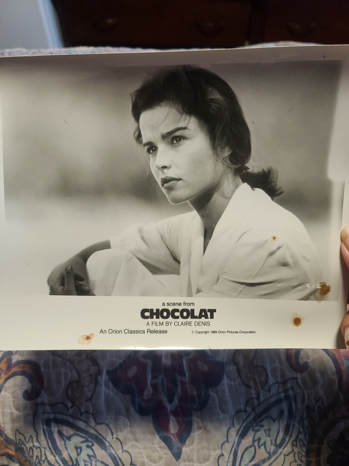Bin372-Vintage Press Photo Movie print-chocolat-claire denis- 1989 Bin372-Vintage Press Photo Movie print-chocolat-claire denis- 1989