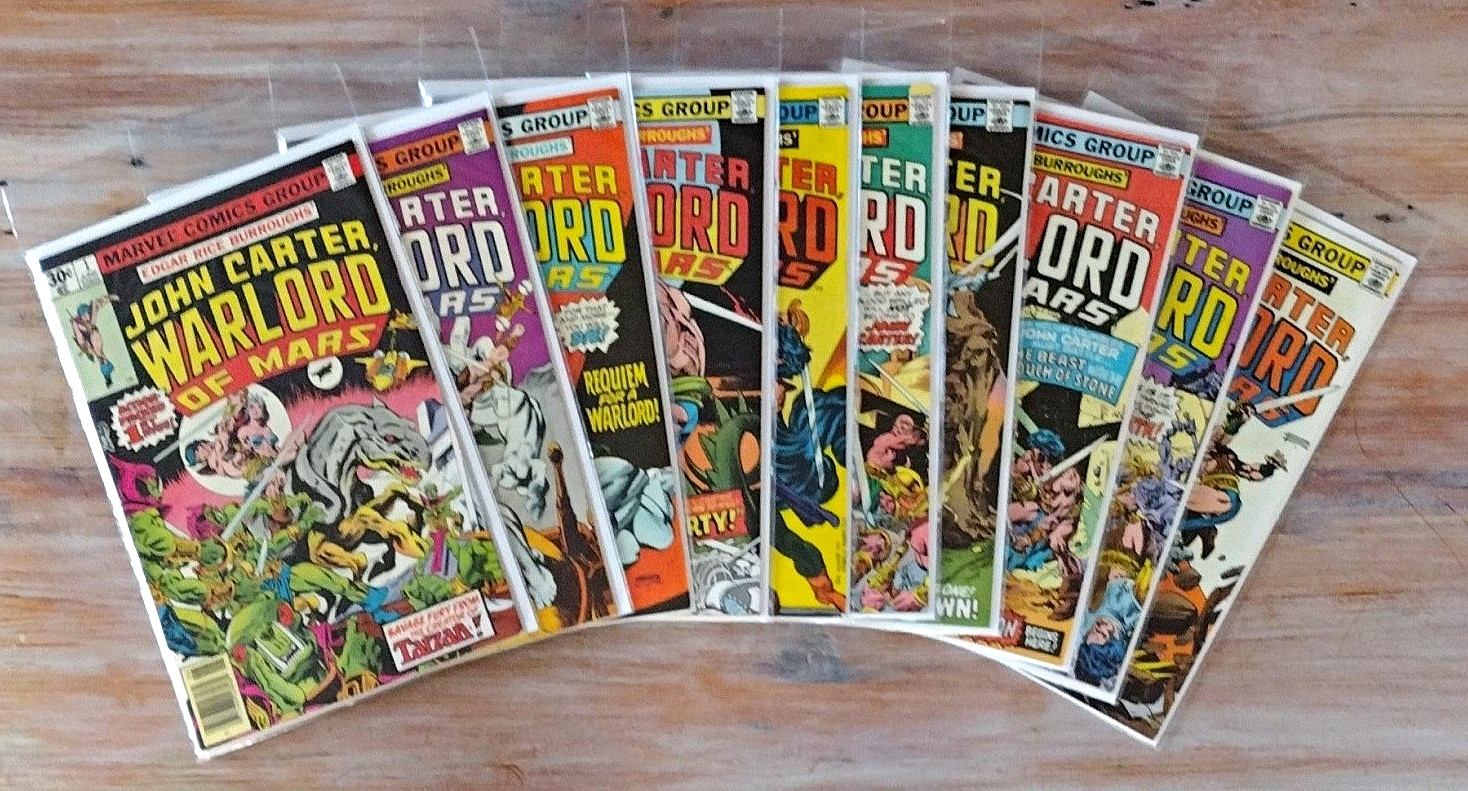 Marvel Comics John Carter, Warlord of Mars Lot of 10: #1-10 Bronze Age Near Mint Marvel Comics John Carter, Warlord of Mars Lot of 10: #1-10 Bronze Age Near Mint